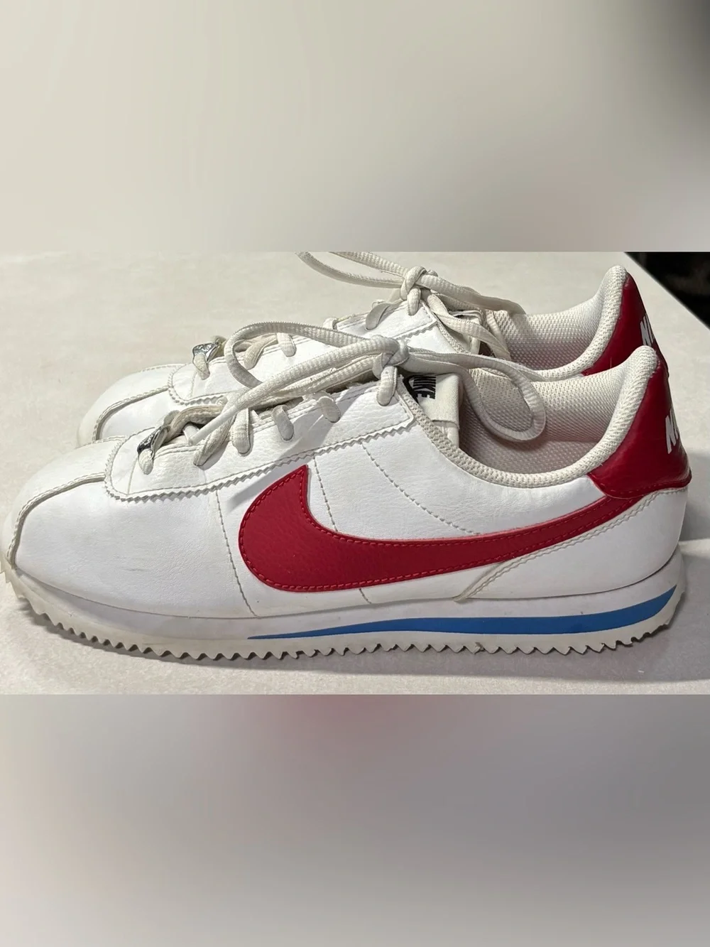 Nike Forest Gump Cortez Sz 6Y 904764-103 White Red Leather